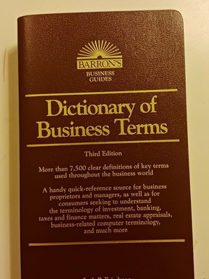 Baron's Dictionary of Business Terms Third Edition new