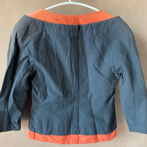 Vintage two-tone jacket like new, faded on one sleeve