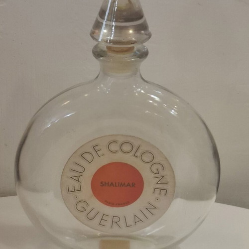 Guerlain Shalimar Eau De Cologne Bottle extra large used vintage