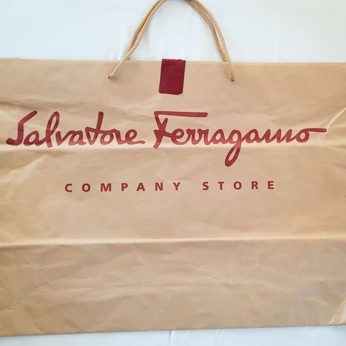 Ferragamo beige gift bag XL size like new, 55x45cm