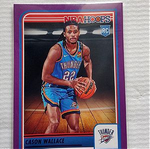 2023-24 Panini-NBA Hoops Basketball Cason Wallace RC Purple #252
