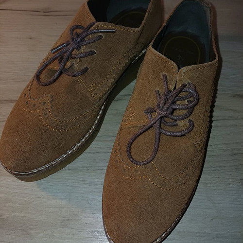 Marco Tozzi women's suede Oxford shoes like new, size 37