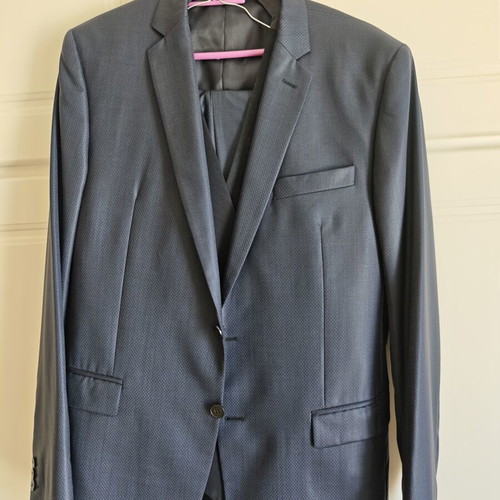 Versace suit size 52 blue like new with vest and trousers
