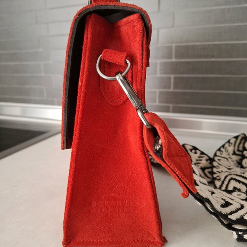 Bonendis Suede bag red like new, crossbody