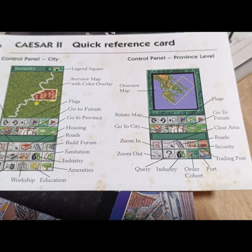 Caesar 2 PC game big box used, no CD