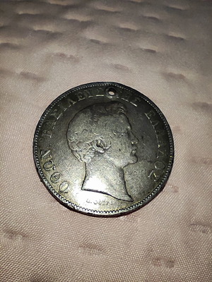 Silver 5 Drachma Coin used from King Otto's Era 1833