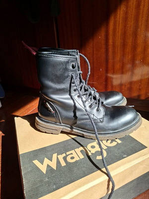 Wrangler boots used, black, size 38