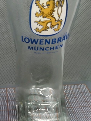 Löwenbräu boot-shaped collectible beer glasses like new