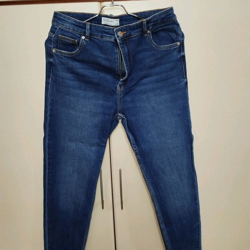 Bershka women's jeans used, size L, blue