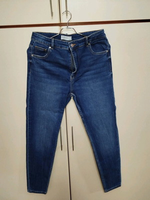 Bershka women's jeans used, size L, blue