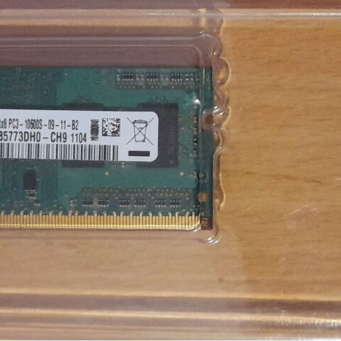 Samsung 2GB DDR3 SO-DIMM 1333MHz RAM used