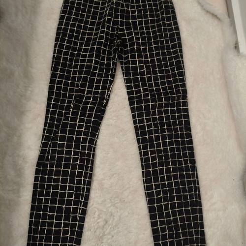 Zara Woman pants like new, fitted, black with beige