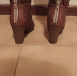Stefania leather ankle boots used, size 37, brown