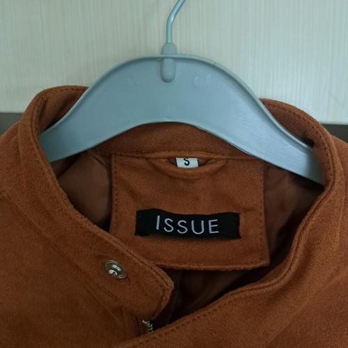 Issue Fashion women's jacket suede look tan size S used