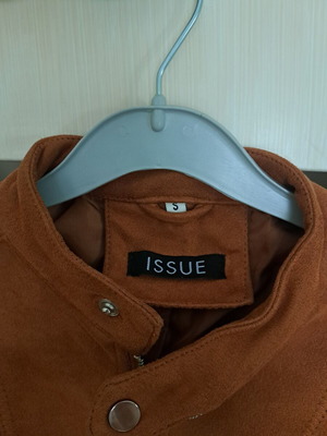 Issue Fashion women's jacket suede look tan size S used