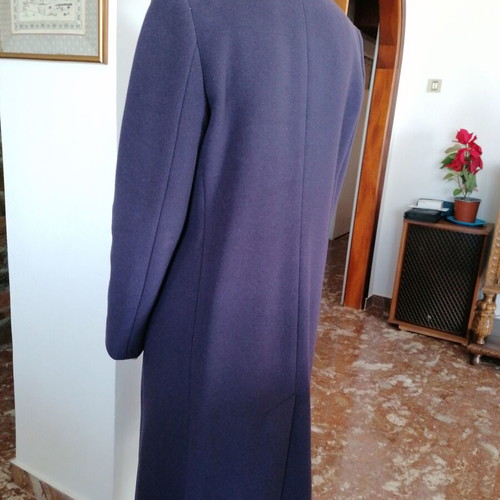 Boreale wool coat lined like new, size 44, blue purple
