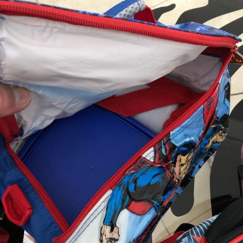 Superman Jim Lee Set of 4 Large School Backpack New