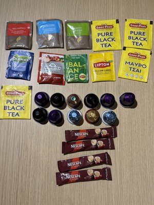 Coffee capsules and tea new