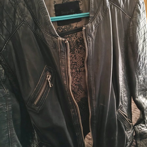 Oakwood leather jacket used, black, size XL