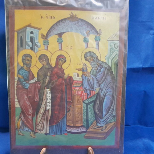 The Presentation wooden icon new, dimensions 26x35