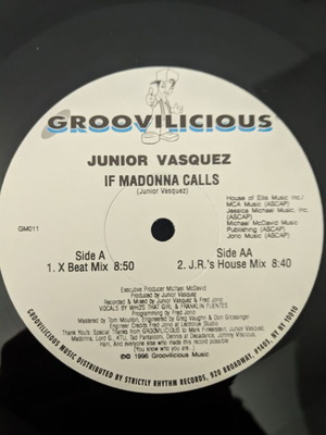 Junior Vasquez If Madonna Calls vinyl record