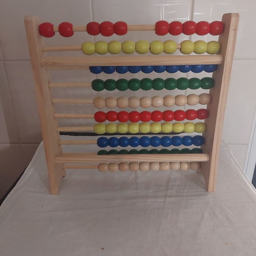 Wooden abacus like new 25x25 cm