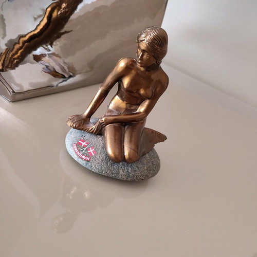 The Little Mermaid Statue Souvenir From Copenhagen in Excellent Condition