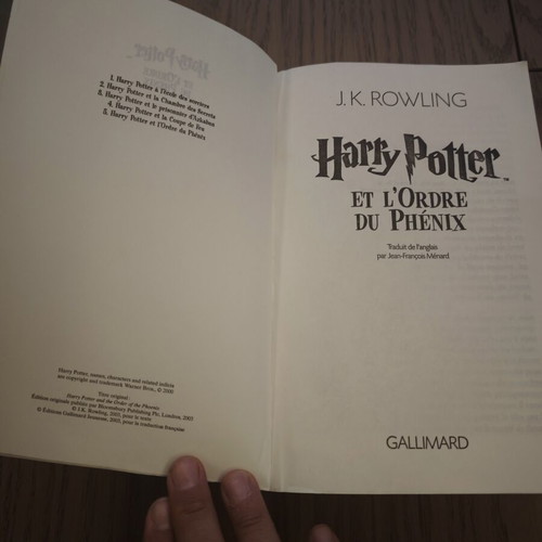 Harry Potter et l'Ordre du Phénix French edition book used