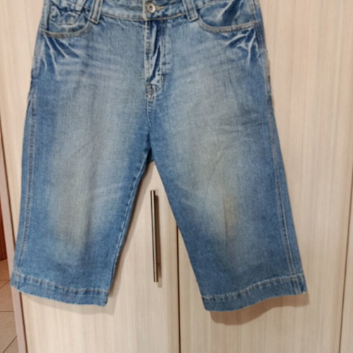 Justboy denim bermuda shorts size 34 like new, blue