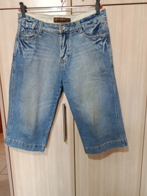 Justboy denim bermuda shorts size 34 like new, blue
