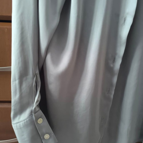 Stradivarius satin shirt green new, small