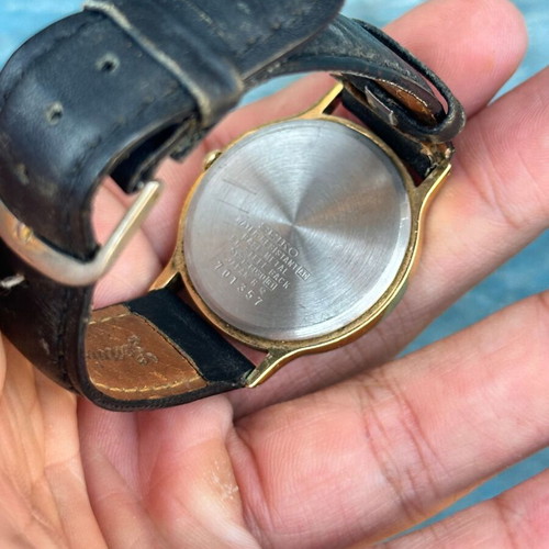 Seiko 5Y31-6030 quartz women's watch vintage used, black dial