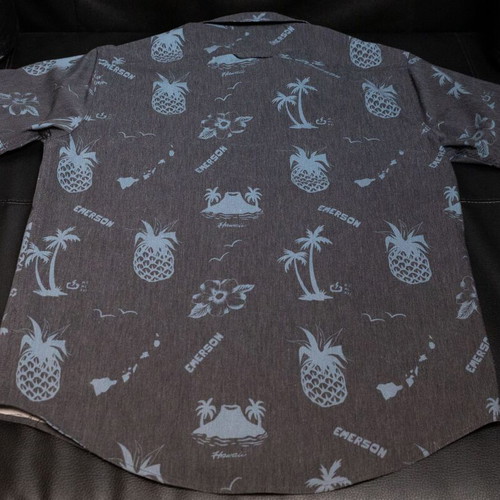 Emerson Grey Floral Short-Sleeve Shirt like new, size S