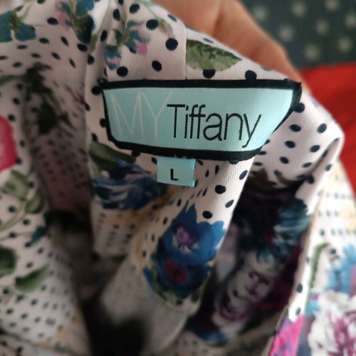 MY TIFFANY women's floral dress size large like new multicolor