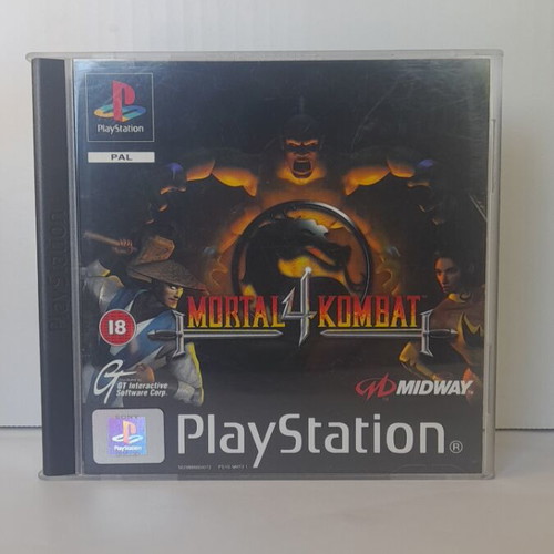 Mortal Kombat 4 PS1 like new, English version with manual