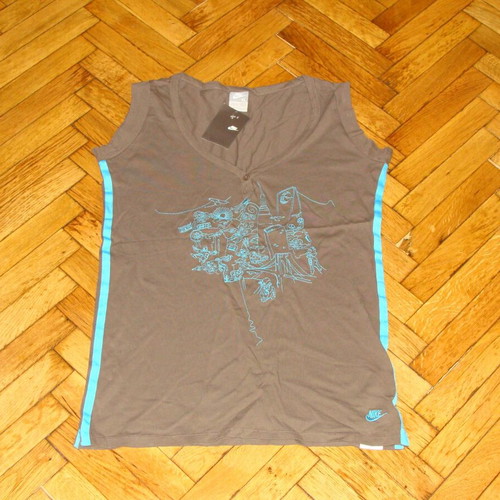Nike ladies vest new, brown, size XL
