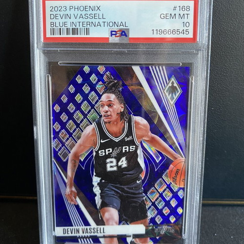 Devin Vassell Panini Blue International card PSA 10, like new
