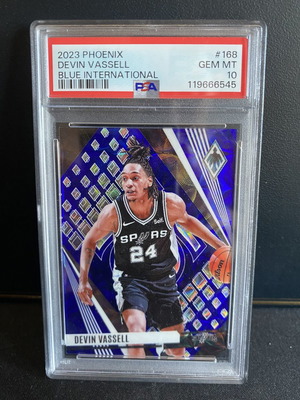 Devin Vassell Panini Blue International card PSA 10, like new