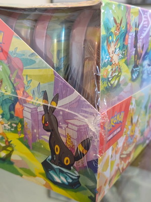 Pokémon Scarlet & Violet Prismatic Evolutions Mini Tin Display sealed, 8 tins