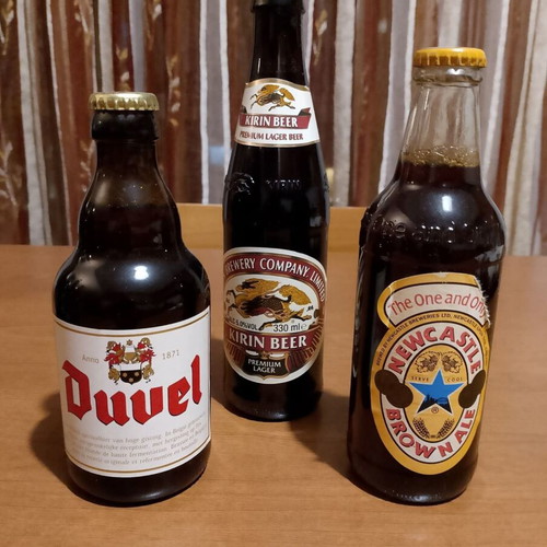 Beer bottles for collection
