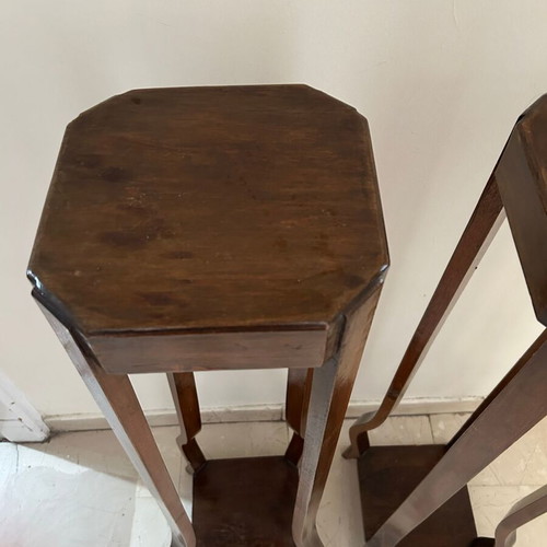 Vintage wooden plant stands set of 2, 1.04m, like new