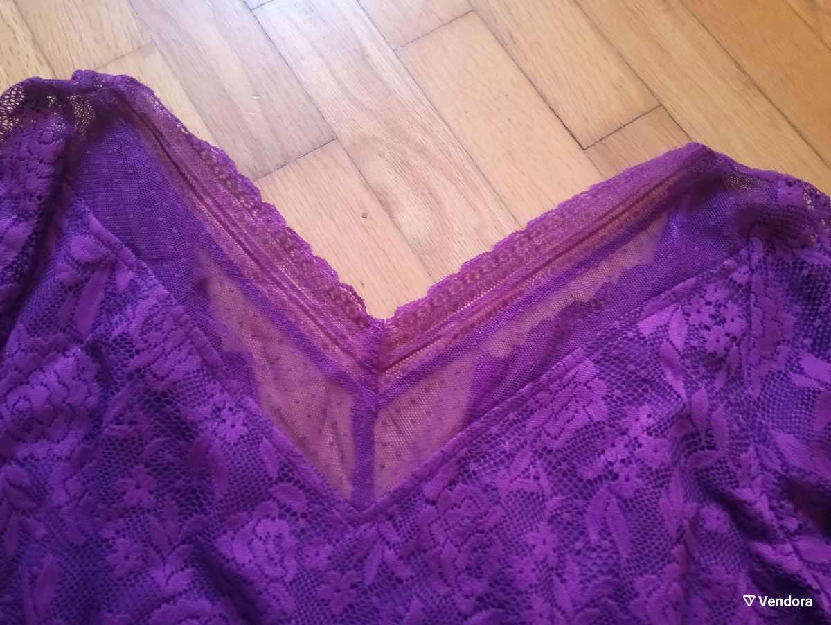 Women's dress with purple lace size 48 new -  20,00 - Vendora.cy