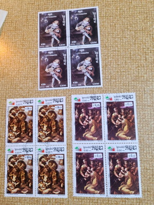 Blocks like new, 3 impressive stamp blocks