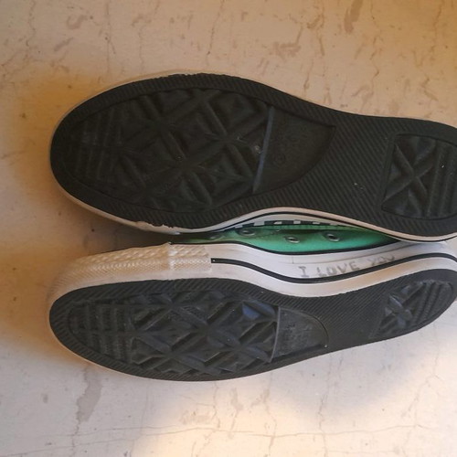 Converse sneakers used, green, size 36.5