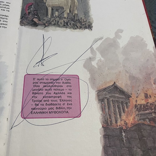 Children's Books Odyssey and Iliad by Homer used, thick cover