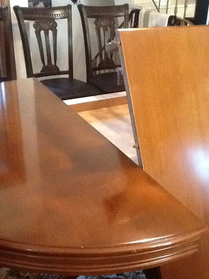EXTENDABLE TABLE, WALNUT, 1980s