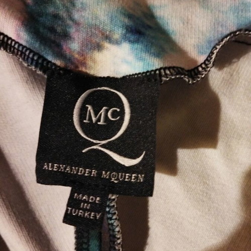 McQ Alexander McQueen 2014 Blurred Neon Light Shift Dress like new, size L