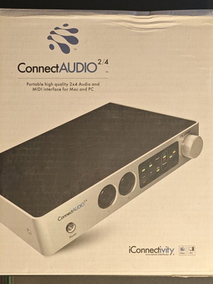 Connect AUDIO 2/4 professional audio interface like new with MIDI
