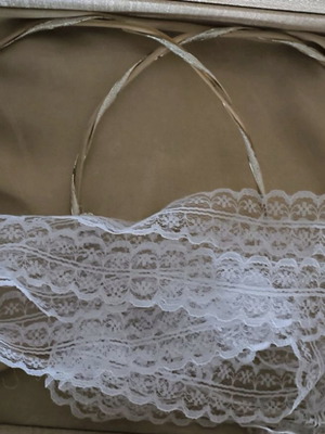 Wedding crowns new silver-plated with wood