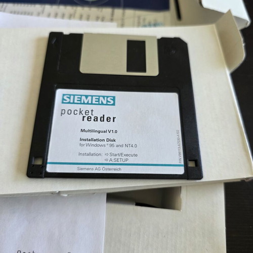 Siemens Pocket Reader used, complete in box, vintage OCR device